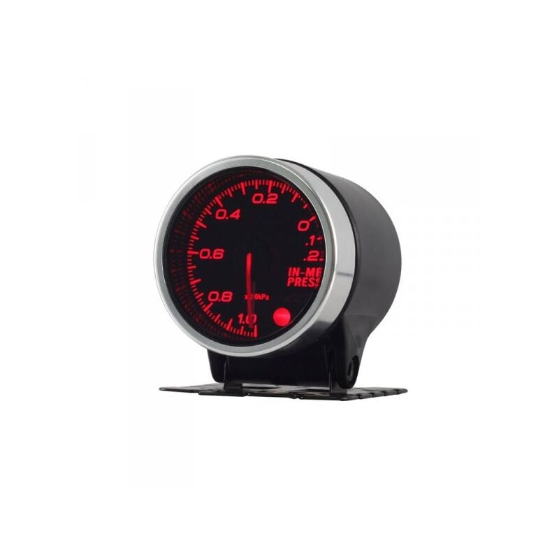foto del prodotto vacuometro vuotometro analogico pressione vuoto bar in mf press vacuum gauge 52mm 12v auto doppio ingresso alimentazione 10 colori