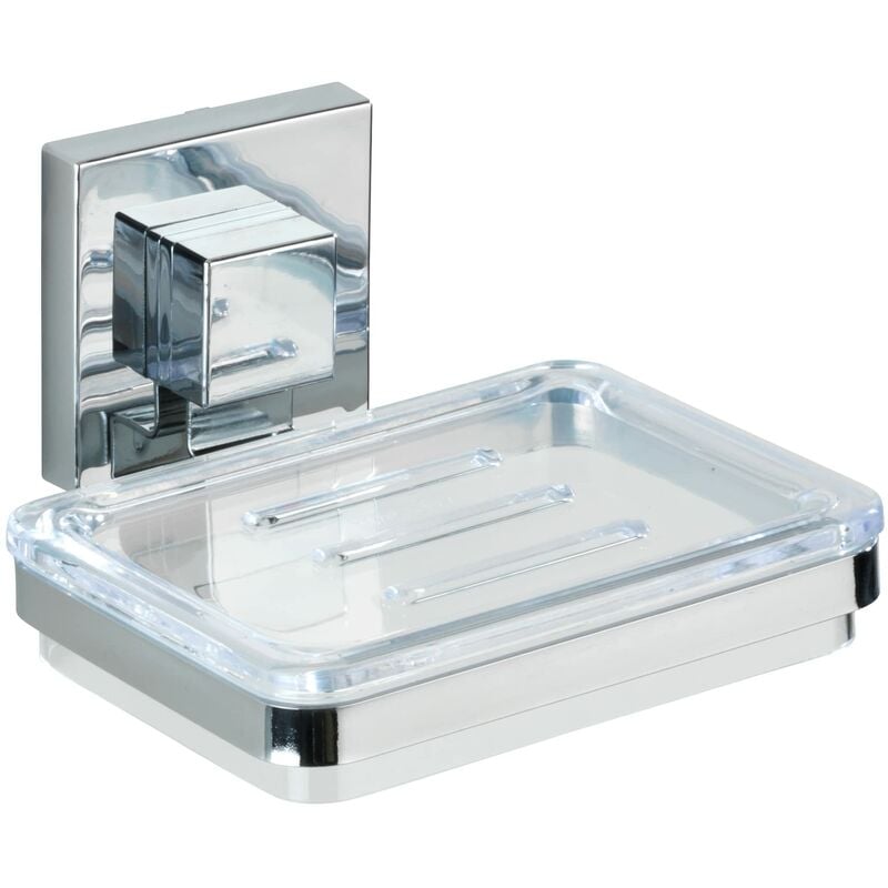 foto del prodotto vacuum loc portasapone in acciaio inox quadro wenko