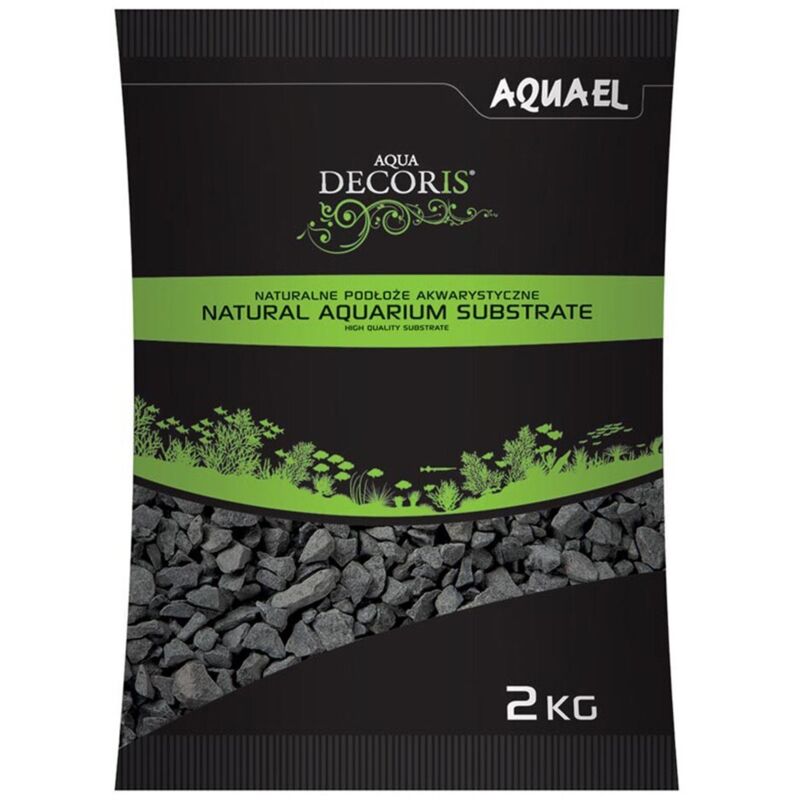foto del prodotto vadigran aquael basalt gravel 2 4mm ghiaia di origine vulcanica formato 2 kg