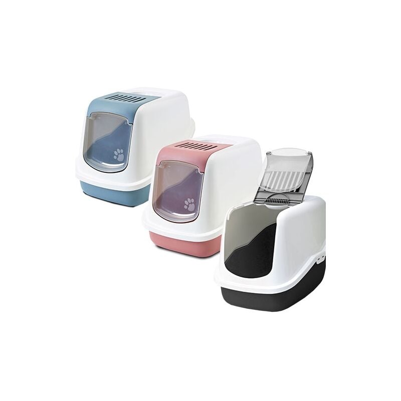 foto del prodotto vadigran - wc gatti nestor porta a battente wc gatti nestor clear blue