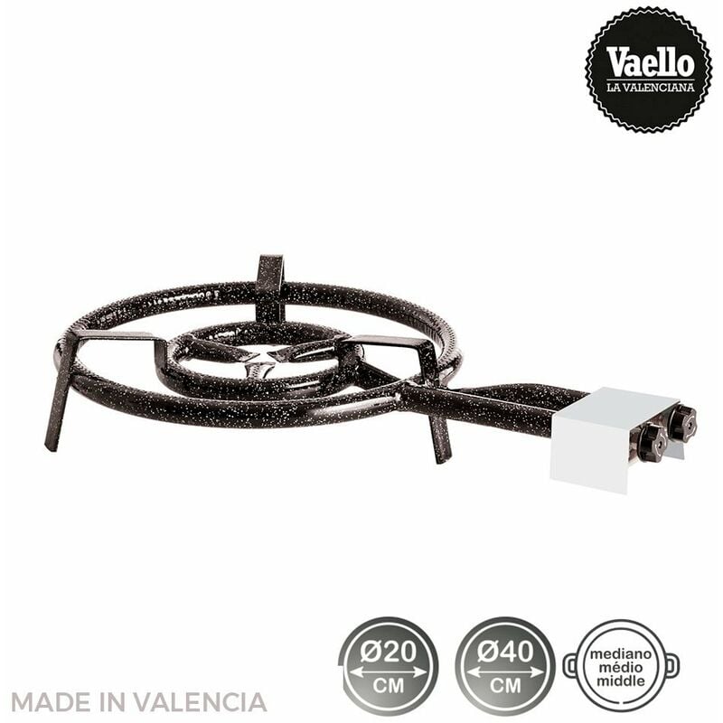 foto del prodotto vaello campos bruciatore a gas butano propano 40cm 2 bruciatori. vaello