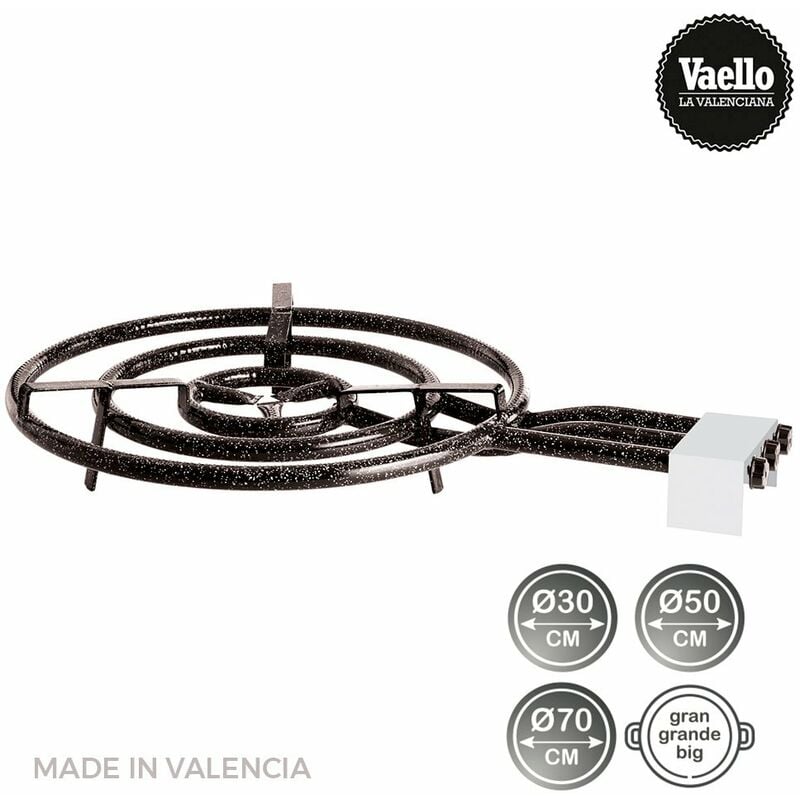 foto del prodotto vaello la valenciana bruciatore a gas butano propano 70cm 3 bruciatori. vaello