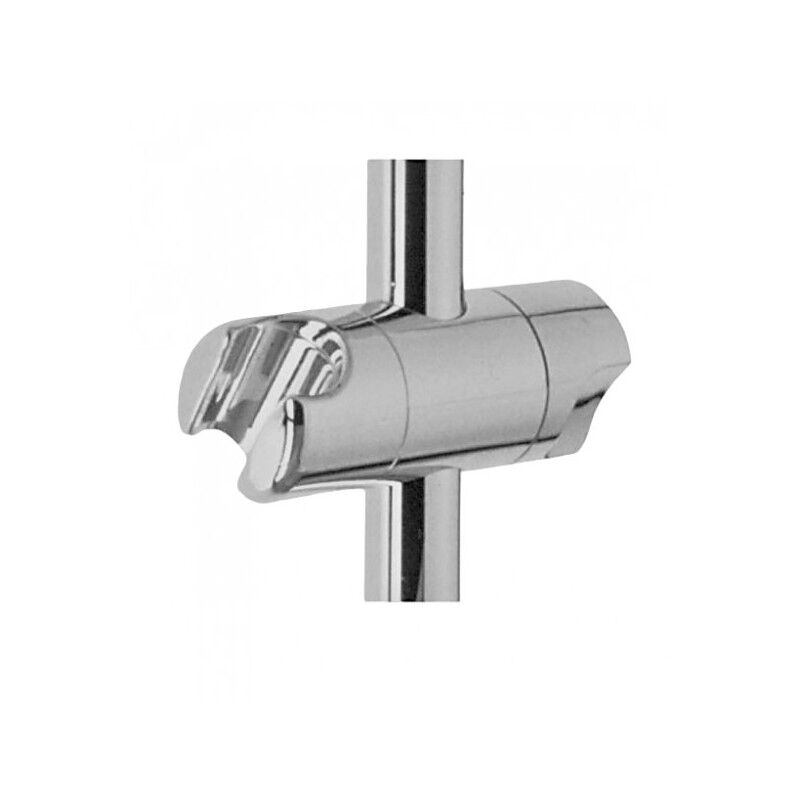 foto del prodotto valentin cursore regolabile, supporto per doccetta per asta doccia da 22 mm di diametro, cromo abs
