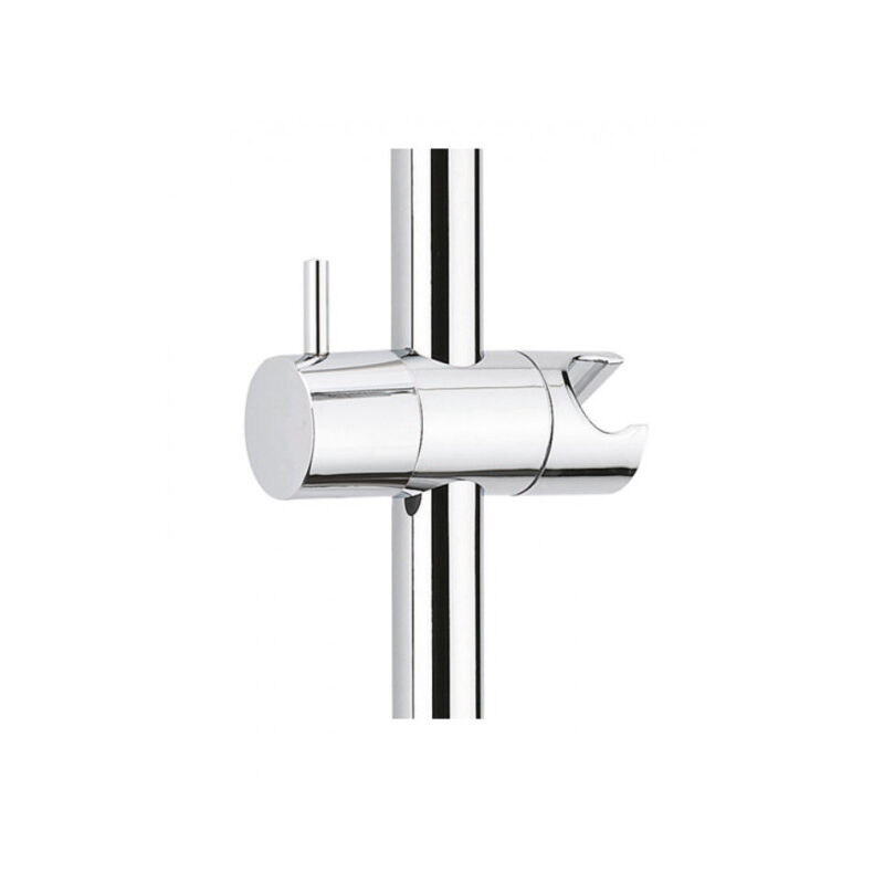 foto del prodotto valentin cursore regolabile, supporto per soffione di design per asta doccia, d. 25 mm, cromo abs