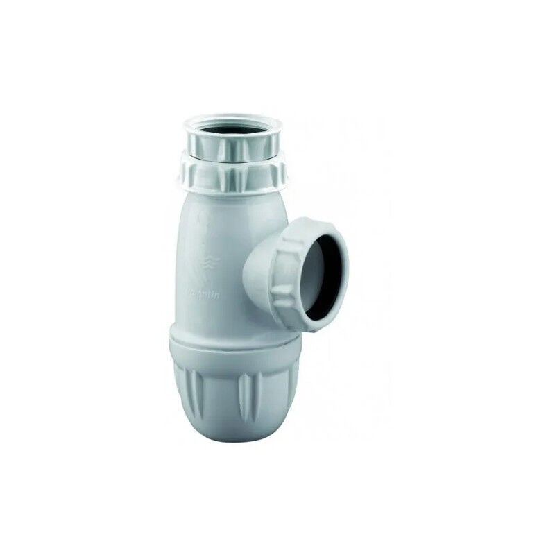 foto del prodotto valentin sifone per lavabo 1 1 4 entrata, regolabile 64 120 mm, uscita d. 40 mm, certificato nf, bianco
