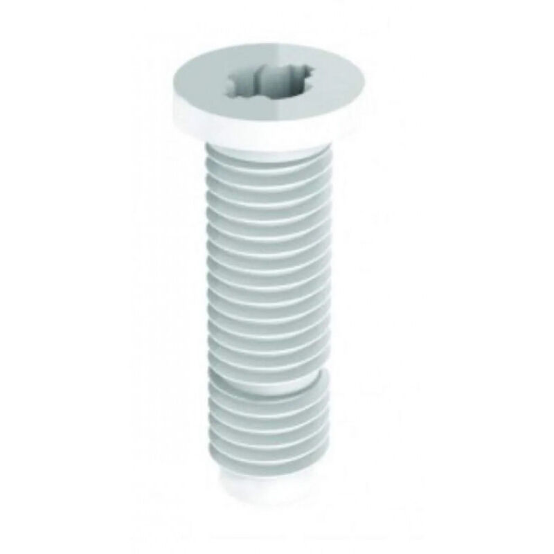 foto del prodotto valentin vite m12 in pvc bianco per il fissaggio centrale dello scarico del lavello confezione da 2