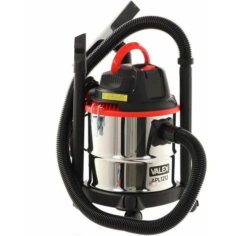 foto del prodotto valex aspiratore polvere e liquidi apl1212 aspirapolvere aspiraliquidi 1200w 12l