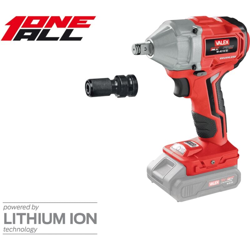 foto del prodotto valex avvitatore ad impulsi batteria litio brushless multione m ai1 b 18 1429427