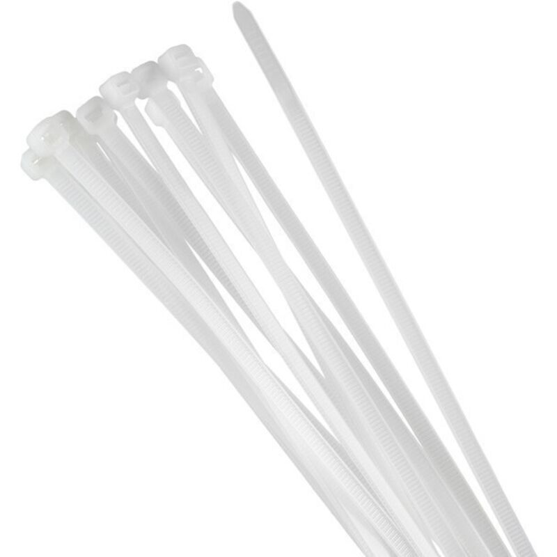 foto del prodotto valex fascetta fascette di cablaggio in plastica bianca 430x4,8 mm pz 50 1201055