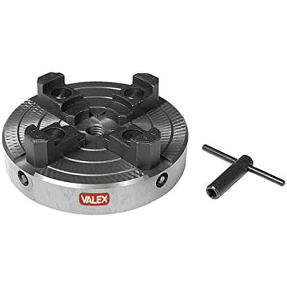 foto del prodotto valex mandrino a 4 griffe indipendenti e reversibili 1461019 per torni da legno mandrino 154 mm