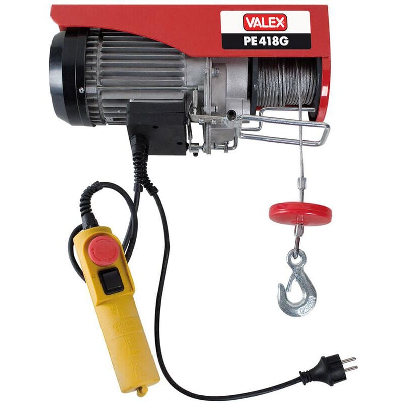 foto del prodotto valex paranco verricello elettrico sollevatore 200 400kg 1000w pe418g