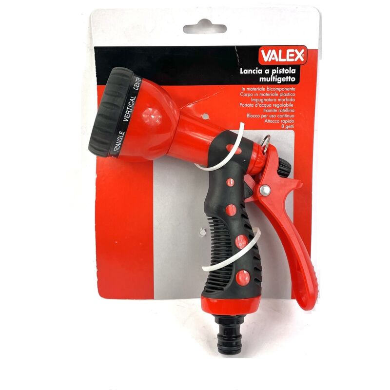 foto del prodotto valex pistola acqua da giardino alta pressione per innaffiare getto singolo
