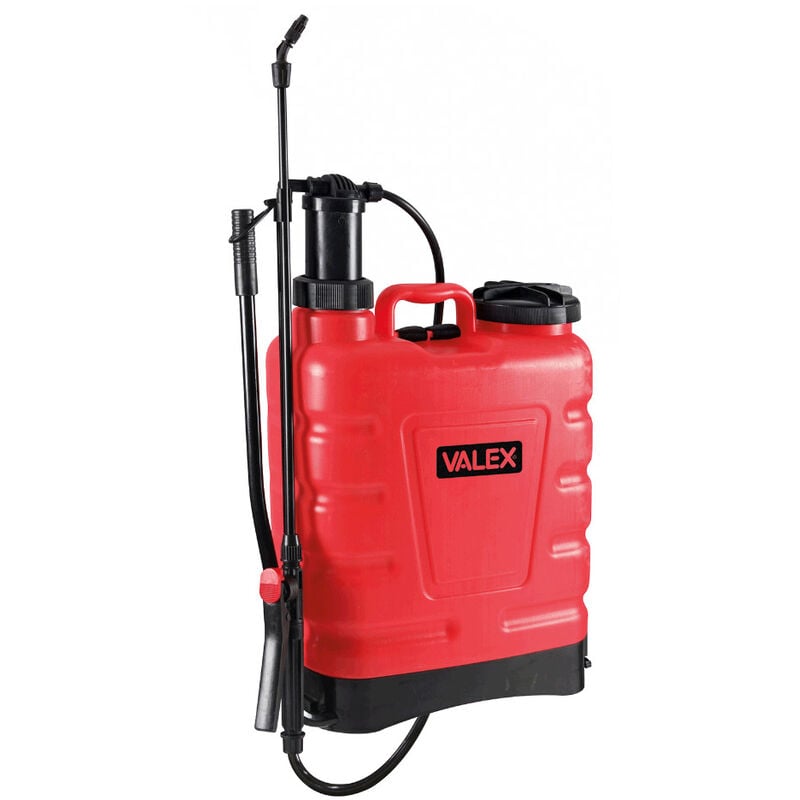 foto del prodotto valex pompa a spalla manuale 1372051 da 16 l ugelli intercambiabili con spruzzo regolabile