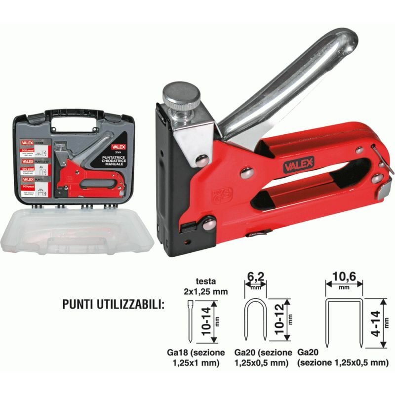 foto del prodotto valex puntatrice chiodatrice manuale 31va