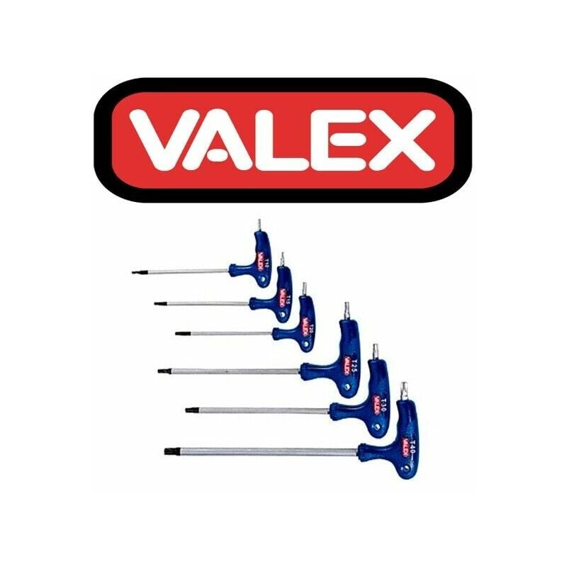 foto del prodotto valex set serie 6 pezzi cacciavite chiavi torx e resistorx 1463588 cacciaviti