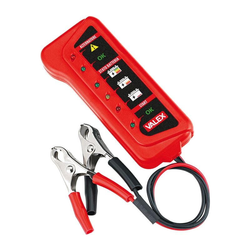 foto del prodotto valex tester a led per batterie e alternatore verifica carica e stato 1851310