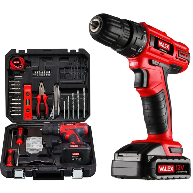 immagine 0 del prodotto valex trapano avvitatore a batteria li home n 12