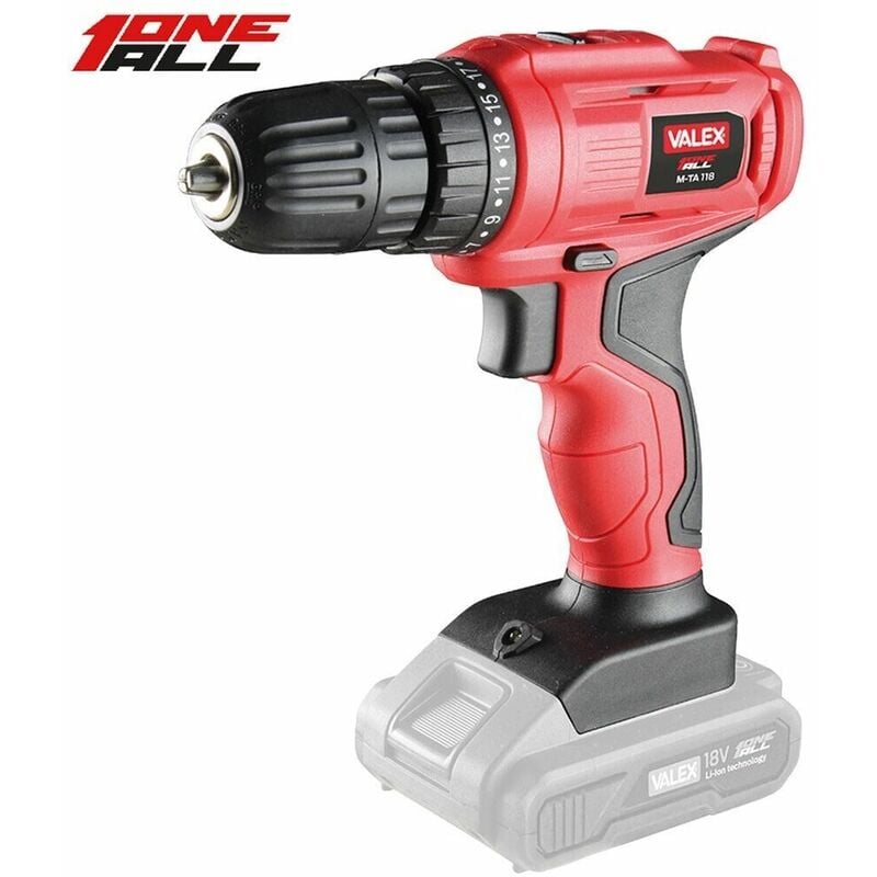 foto del prodotto valex trapano avvitatore a batteria non inclusa m ta1 18 1429407 18v
