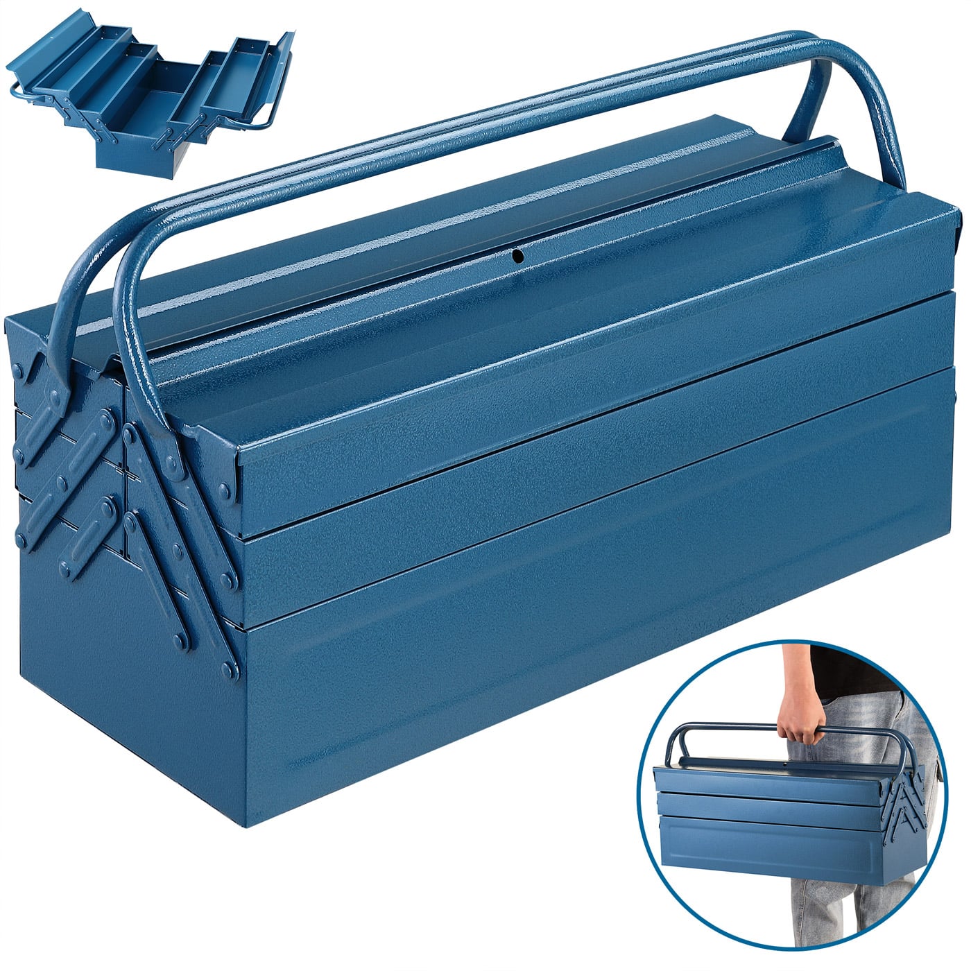 foto del prodotto valigetta attrezzi blu acciaio 530x200x200mm