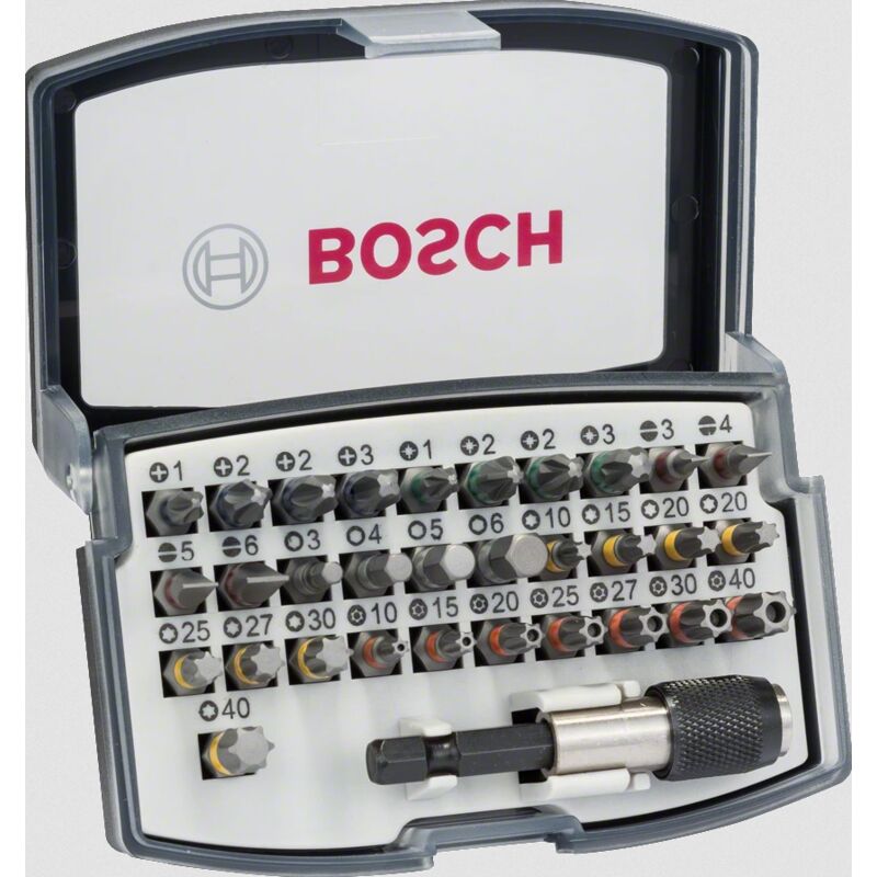 foto del prodotto valigetta bosch 32 pezzi inserti di avvitamento porta punte 1 4 2607017319