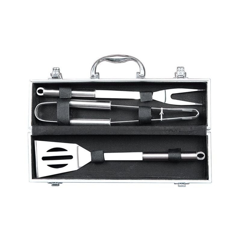 foto del prodotto valigetta con 3 accessori per barbecue 37x10x8