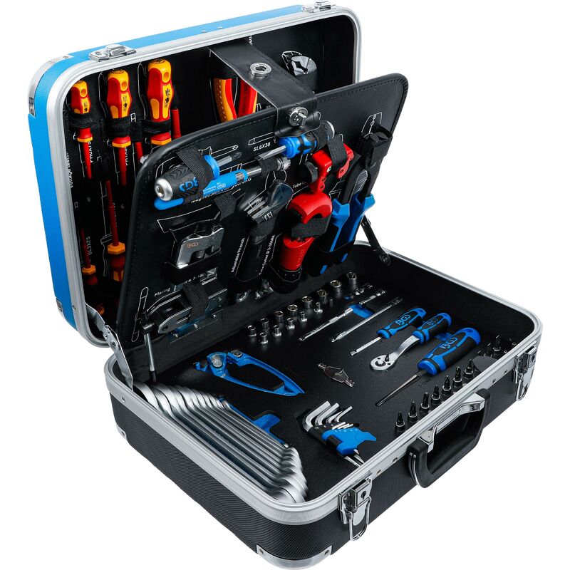 foto del prodotto valigetta con utensili combi per la refrigerazione e il condizionamento dell aria 86 pz.