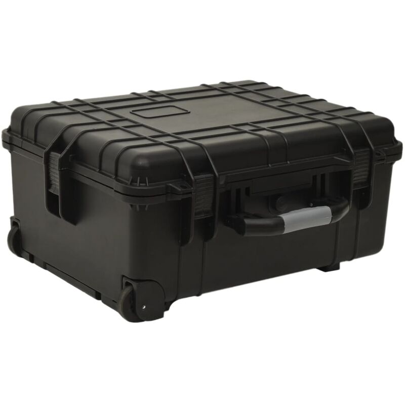 foto del prodotto valigetta da volo con ruote nera 58x45x27 cm in pp vidaxl