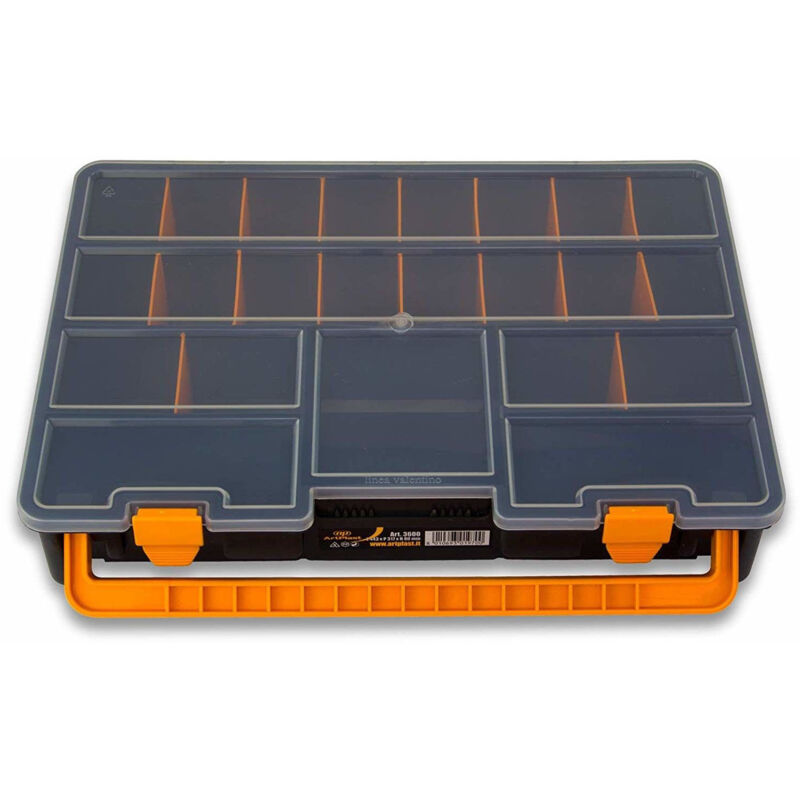 foto del prodotto valigetta in plastica porta minuteria 7 scomparti l443xp317xh80 art plast
