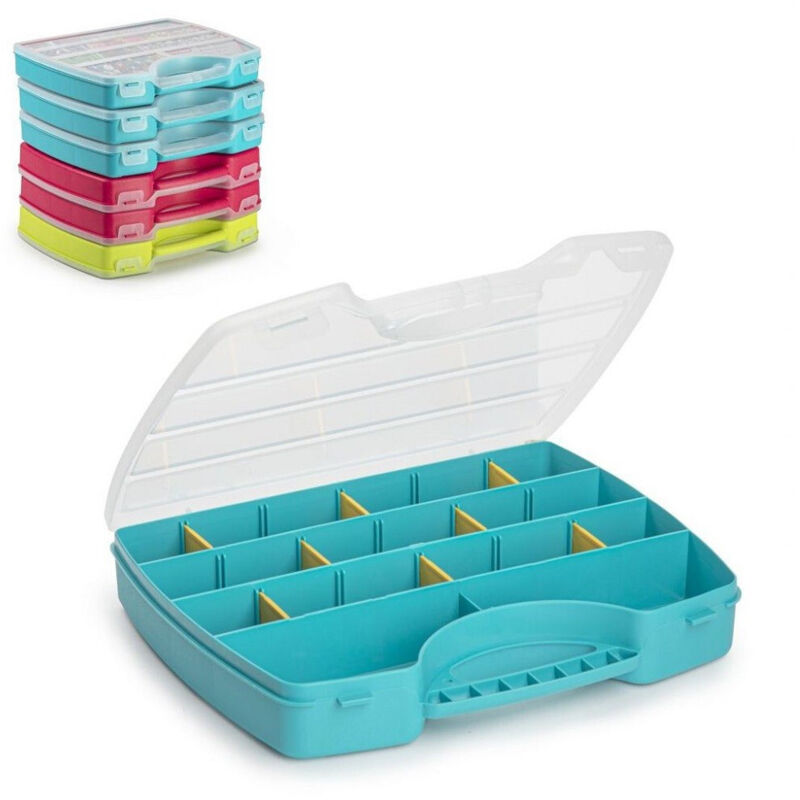 foto del prodotto valigetta milleusi mercury scomparti 25,5x21x4 cm in plastica 11663 vari colori - - trade shop traesio