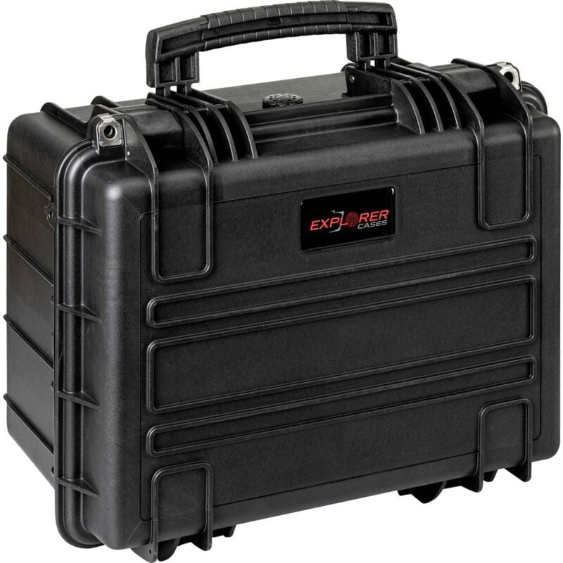 foto del prodotto valigetta portaoggetti outdoor 3823hl.b e black empty l x a x p 38 x 27 x 23 cm nero 3823hl.b e explorer cases