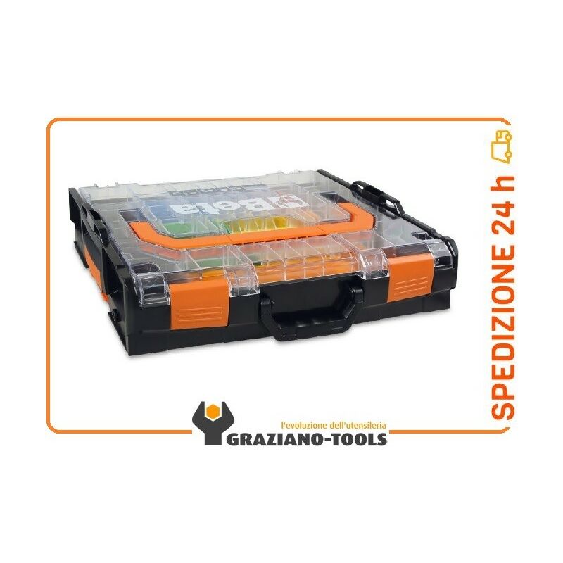 foto del prodotto valigetta portautensili combo in abs, con coperchio trasparente beta c99v0 p12