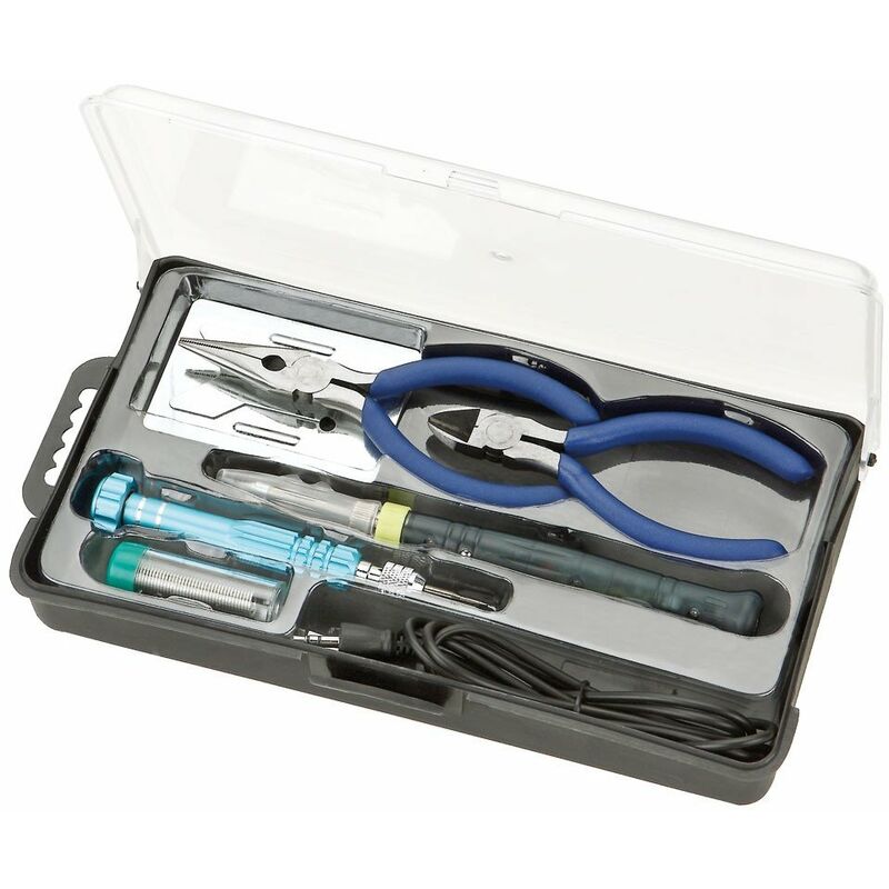 foto del prodotto valigetta portautensili con saldatore usb hrv7602