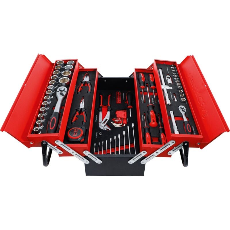 foto del prodotto valigetta utensili in metallo incl. assortimento utensili 86 pz.