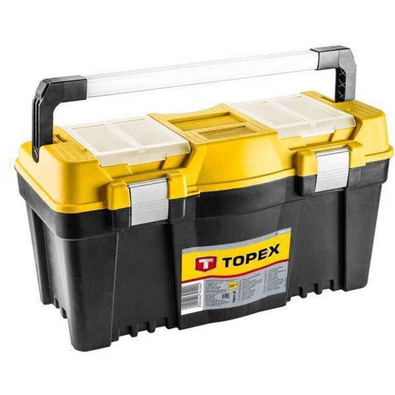 foto del prodotto valigia porta attrezzi topex purta utensili con manico in alluminio 25 pollici, gto 79r129