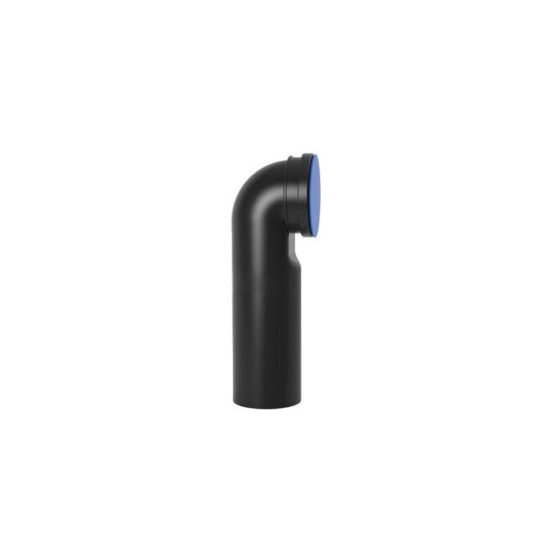 foto del prodotto valsir curva wc per vaso sospeso completa di guarnizione e tappo di protezione 110 110 mm polietilene pehd vs0364003