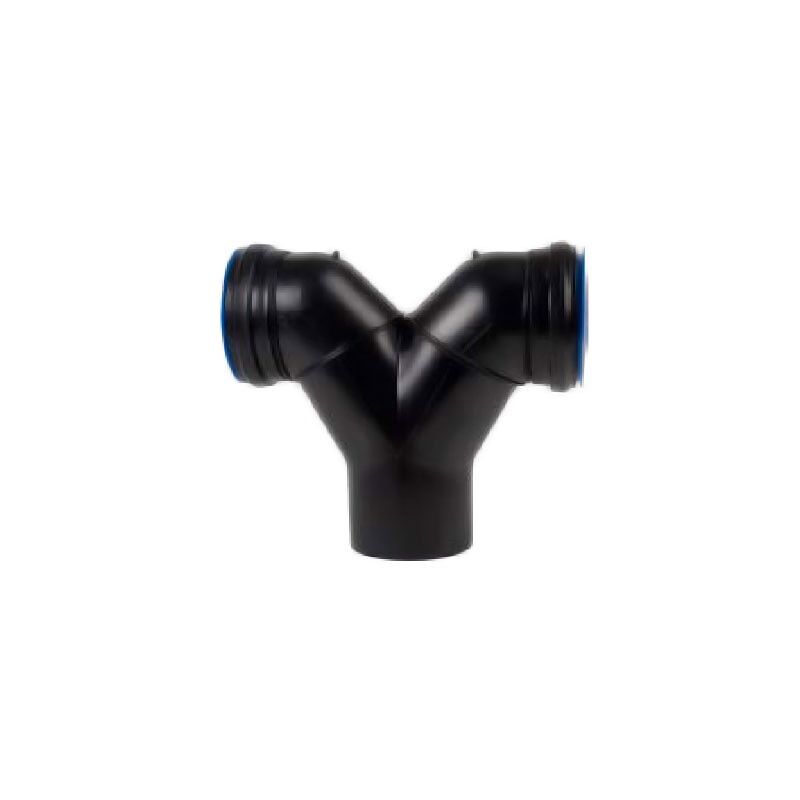 foto del prodotto valsir curva wc sospeso doppia verticale, completa di guarnizioni e tappi di protezione 110 110 mm senza o ring polietilene pehd vs0368001