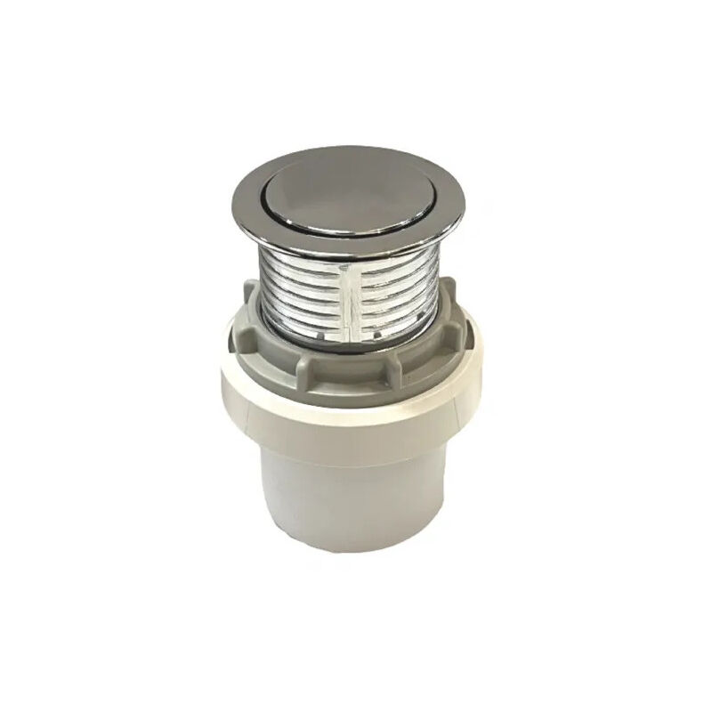foto del prodotto valsir pulsante pneumatico a 1 2 flusso in cromo lucido.