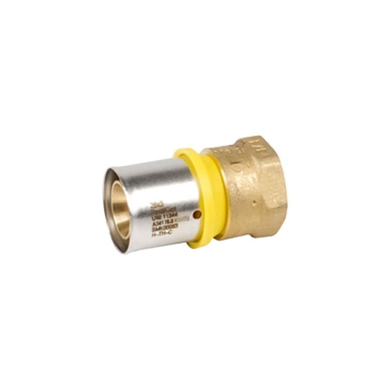 foto del prodotto valsir raccordo diritto femmina 16x2 x 1 2 pexal gas raccordo a pressare vs0180305