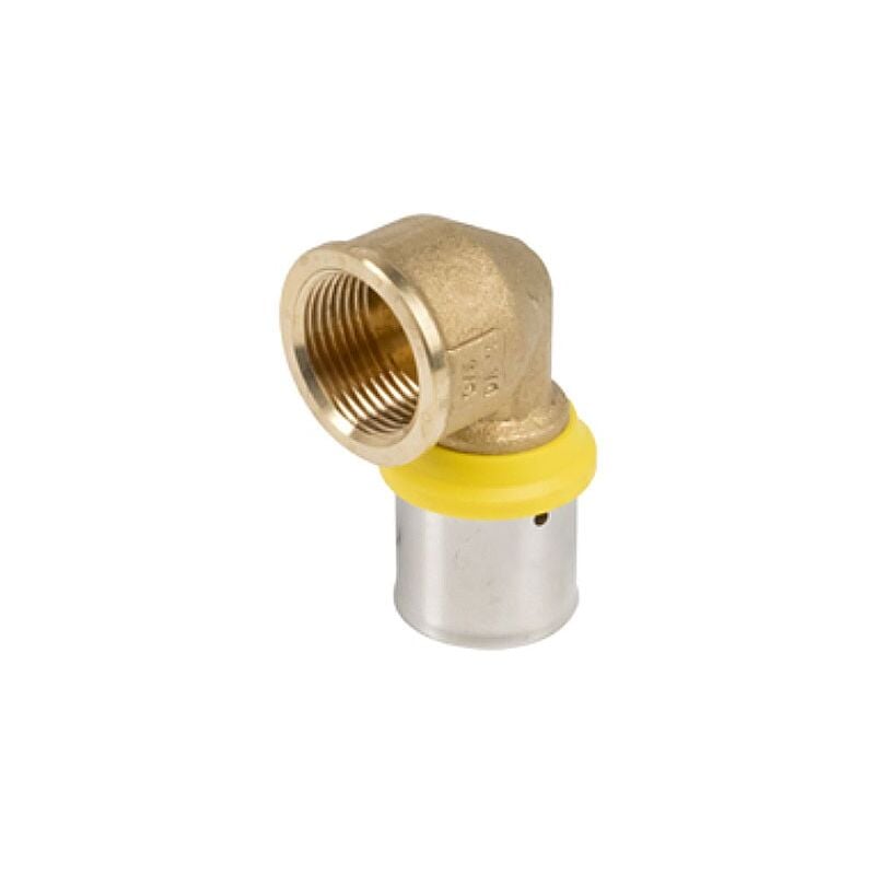 foto del prodotto valsir raccordo gomito femmina 16x2 x 1 2 pexal gas raccordo a pressare vs0180605