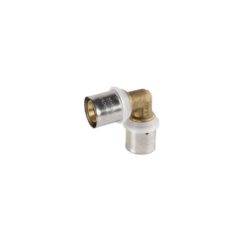 foto del prodotto valsir raccordo gomito intermedio 25x2,5 x 25x2,5 pexal brass raccordo a pressare vs0170412
