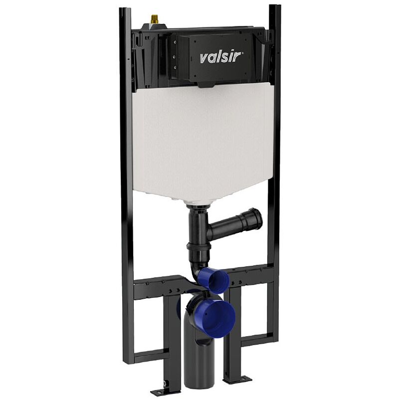 foto del prodotto valsir tropea s block s90 cassetta di scarico ad incasso wc meccanica per vaso sospeso con pareti in cartongesso legno versione ariapur block