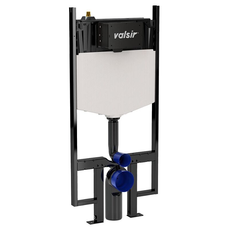 foto del prodotto valsir tropea s block s90 cassetta di scarico ad incasso wc meccanica per vaso sospeso con pareti in cartongesso legno vs0858211