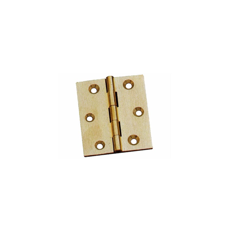 foto del prodotto valtoce cerniera piana 4101 ottone fresato satinato perno fisso mm 60x50x2,0