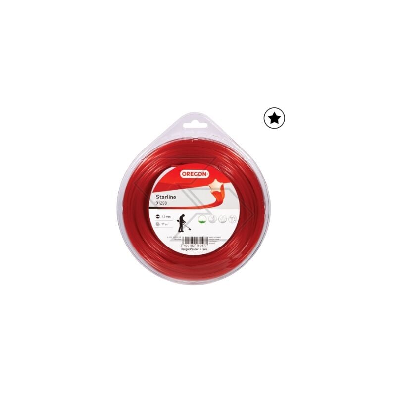 foto del prodotto valva filo per decespugliatore oregon sezione stellare 2,7 mm lunghezza 71m