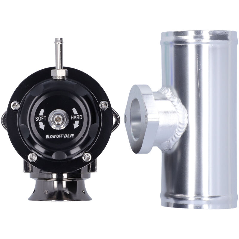 foto del prodotto valve de d gonflage de turbine de billette d aluminium 2,5 pouces bride type rs universel noir 