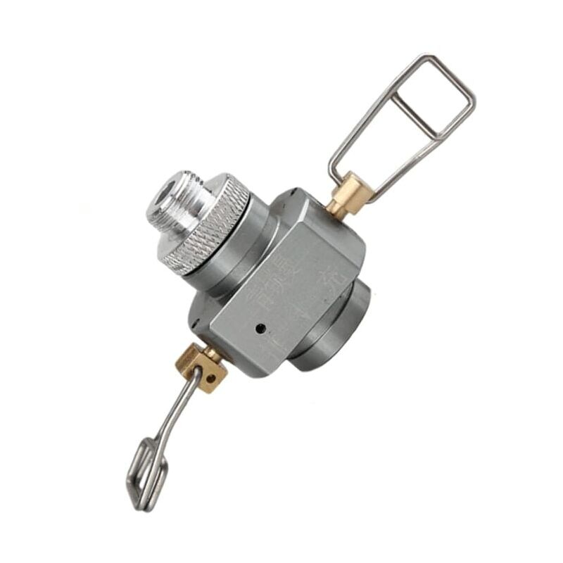 foto del prodotto valve gonflable gaz portable pour r chaud de camping propane adaptateur argent cuivre