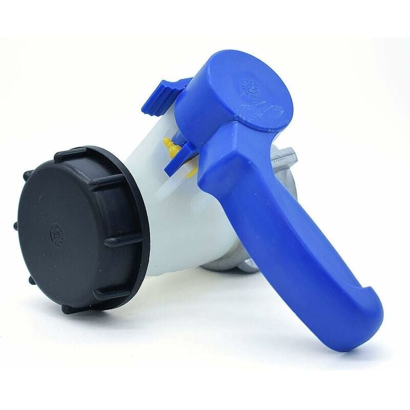 foto del prodotto valvola a farfalla ymyny con dado galleggiante in alluminio s60x6 per serbatoio ibc da 1000 litri