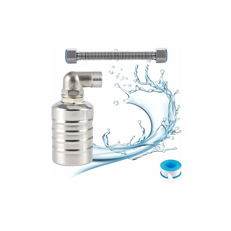 foto del prodotto valvola a galleggiante completamente automatica in acciaio inossidabile 304, regolatore automatico del livello dell acqua per serbatoio dell acqua,