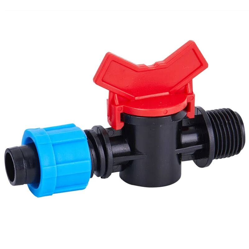 foto del prodotto valvola a gradino per nastro per irrigazione a goccia filetto maschio 16mm x 12 rubinetto offerta esclusiva