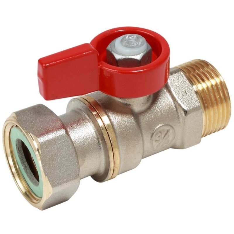 foto del prodotto valvola a sfera 3 4 maschio per calotta 3 4 femmina giacomini r254px014